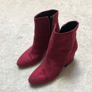 Top shop red booties